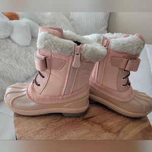 Cat & Jack Pink Thermolite Snow Boots sz 9 toddler